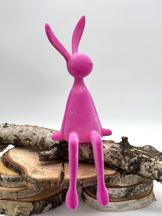 2. Wahl Kantenhocker Osterhase 36 cm beflockt sitzend 1 Stück