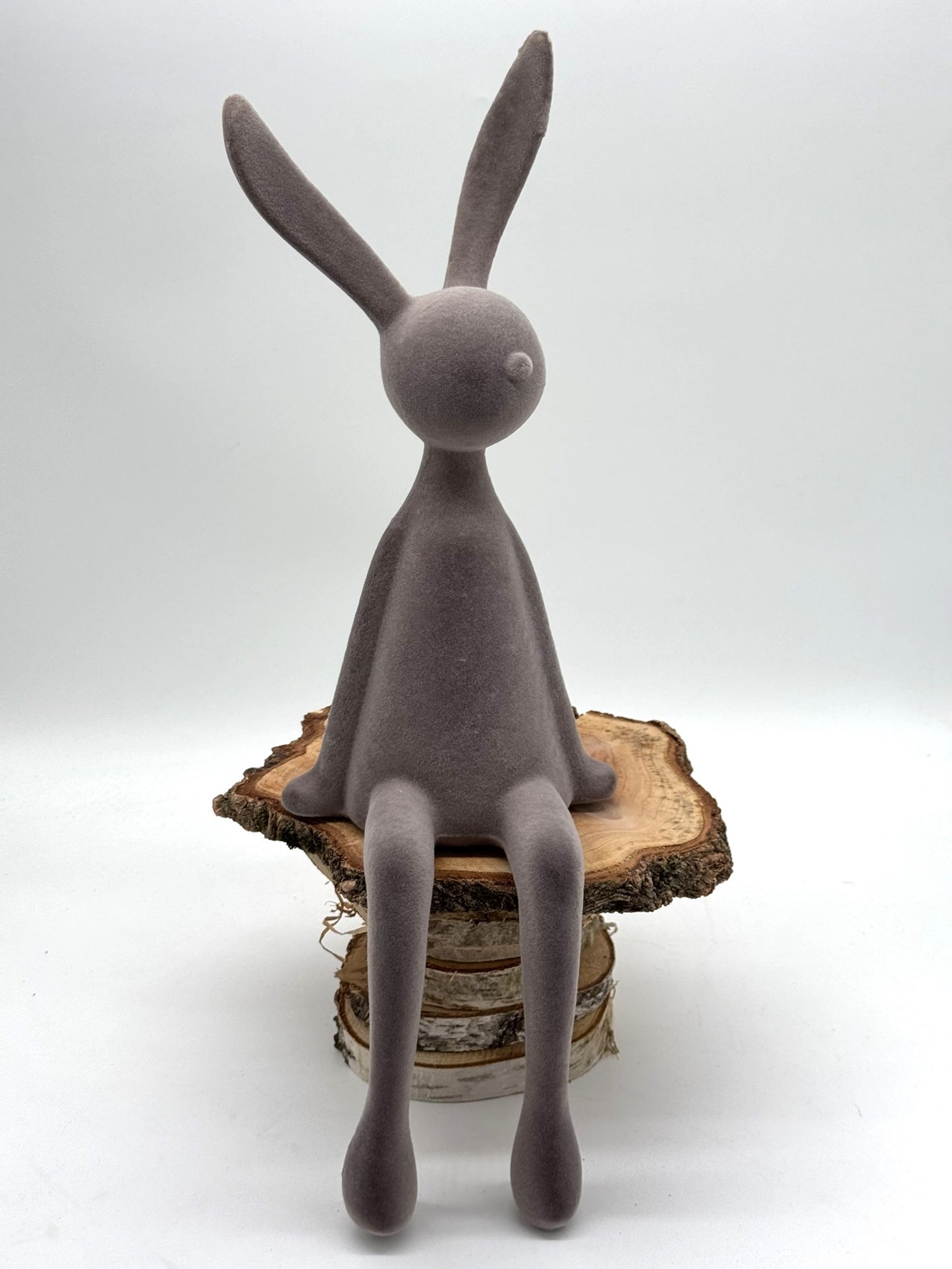 Kantenhocker Osterhase 56 cm beflockt sitzend 1 Stück