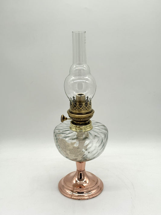 Petroleum Lampe "Kupfer Königin" 42 cm Carl Kneusel Zeulenroda