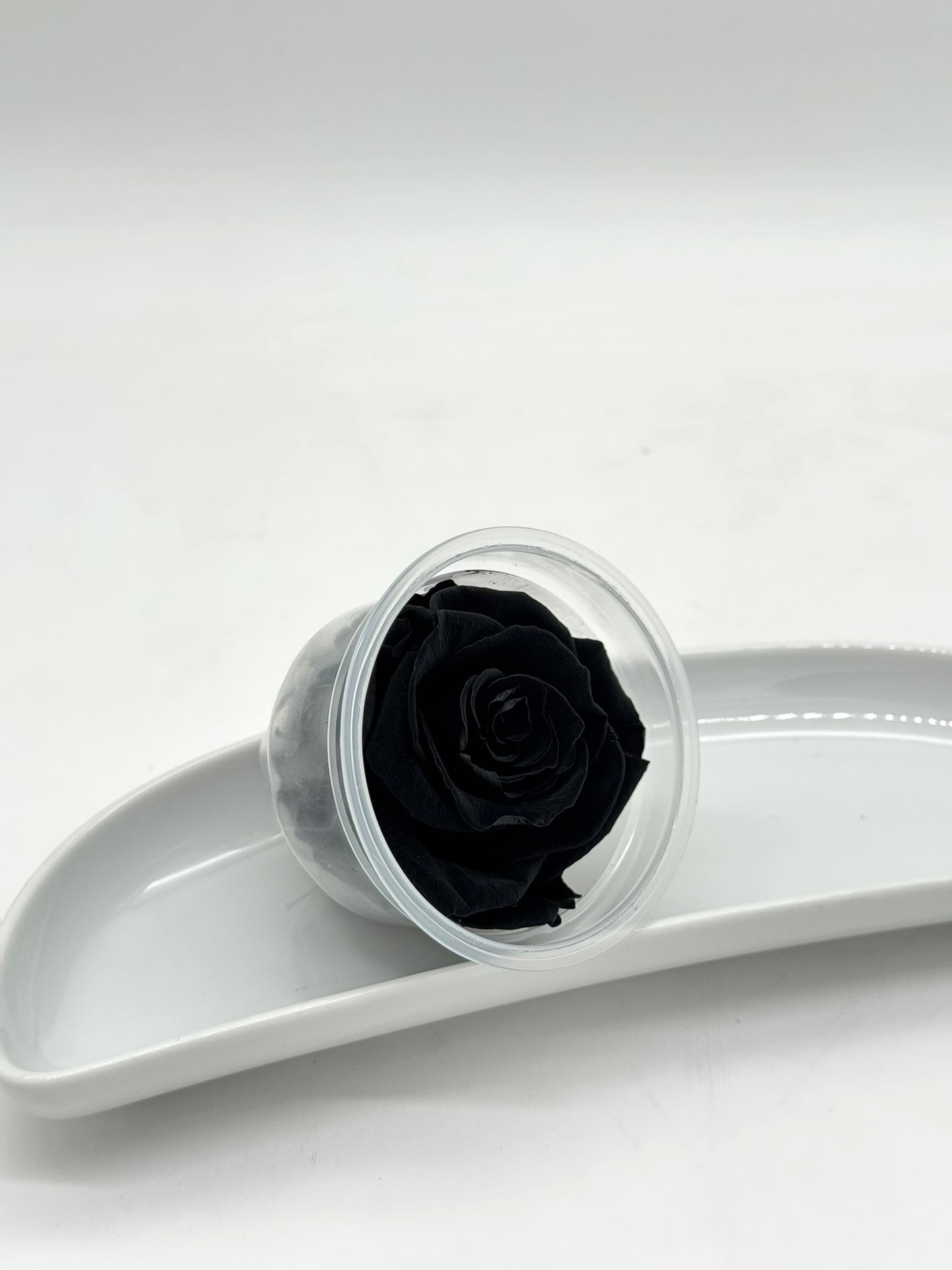 Blüte Infinity Rose schwarz 1 Stück