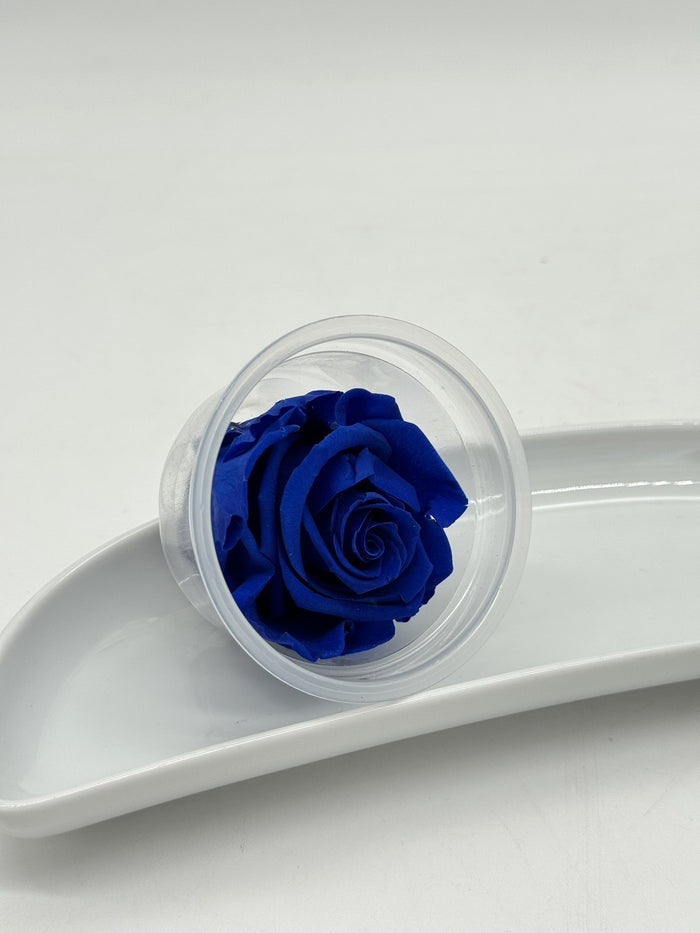 Blüte Infinity Rose dunkelblau dark blue 1 Stück