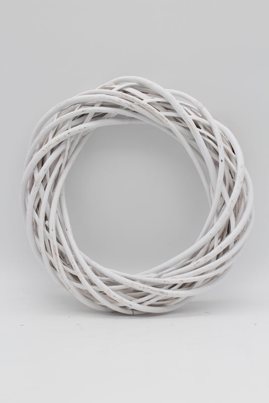 Weidenkranz weiß 30 cm