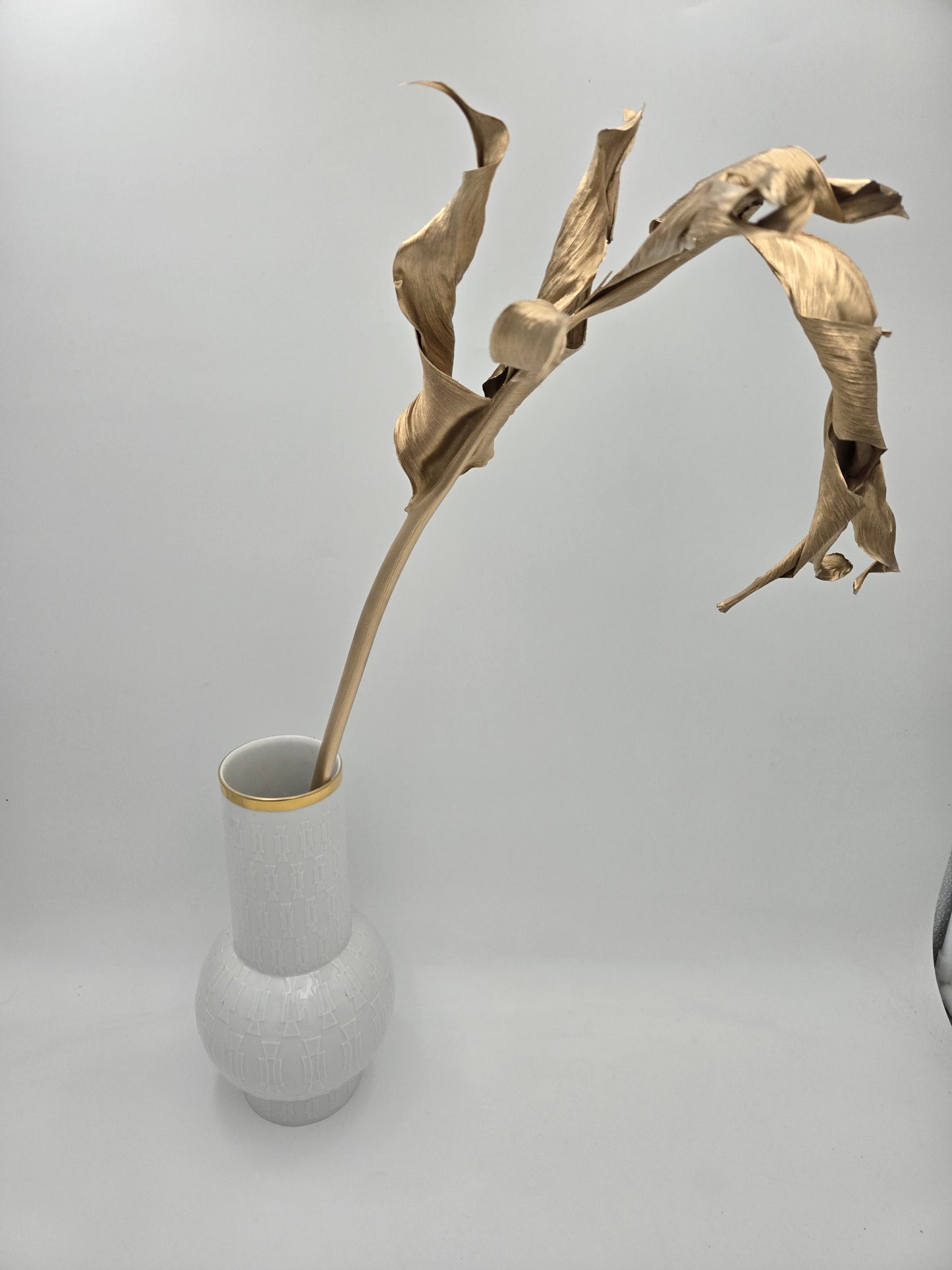 Strelitzie Blatt Gold